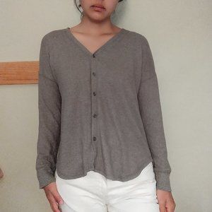 Sage green soft cardigan sweater